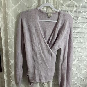 Soft wrap sweater‎